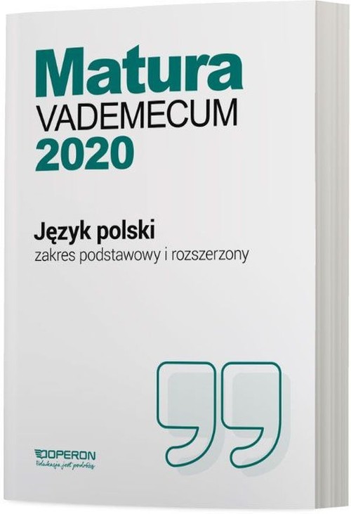 Image of Język polski Matura 2020 Vademecum Zakres podstawowy i rozszerzony Szkoła ponadgimnazjalna