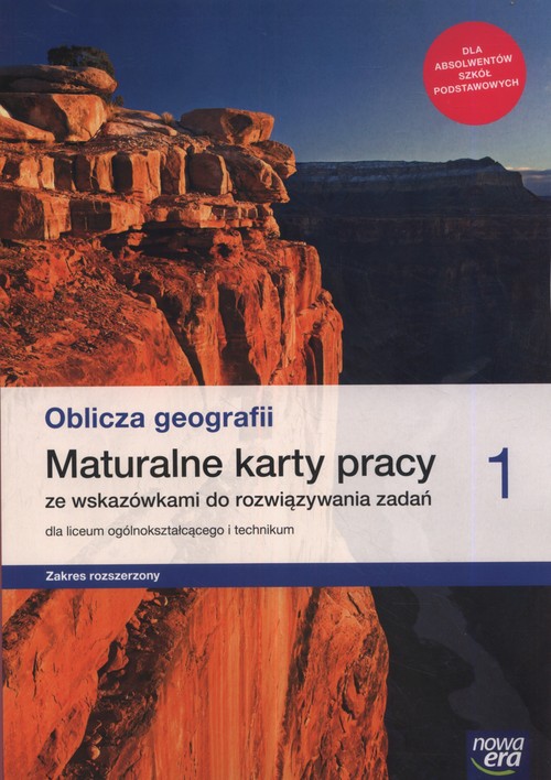 Image of Oblicza geografii 1 Maturalne karty pracy Zakres rozszerzony Szkoła ponadpodstawowa