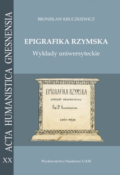 Image of Epigrafika rzymska Wykłady uniwersyteckie