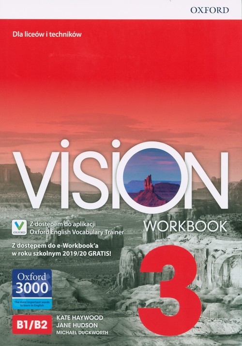 Image of Vision 3 Workbook + e-Workbook + Vocabulary Trainer Szkoła ponadpodstawowa i ponadgimnazjalna