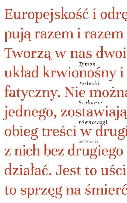 Image of Szukanie równowagi Szkice literackie i publicystyczne
