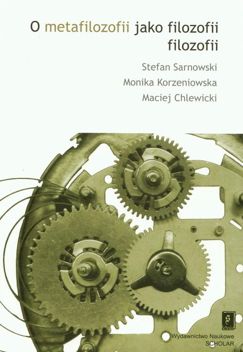 Image of O metafilozofii jako filozofii filolozofii