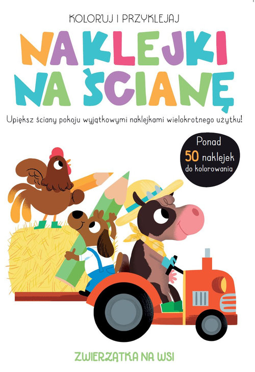 Image of Koloruj i przyklejaj Naklejki na ścianę Zwierzątka na wsi