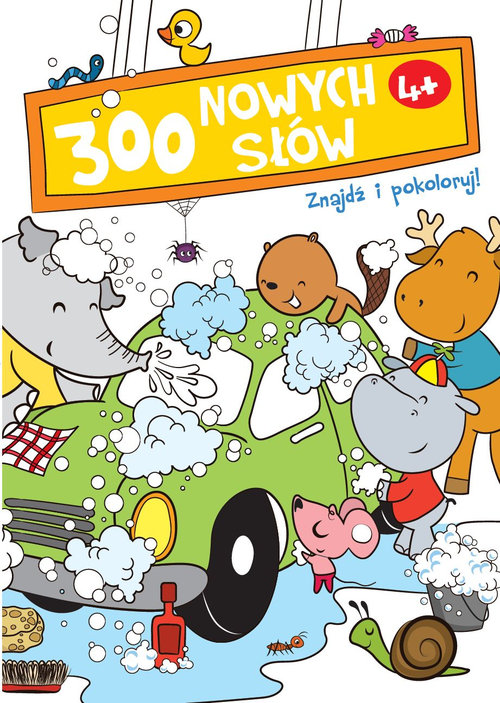 Image of 300 nowych słów Znajdź i pokoloruj 4+ biała