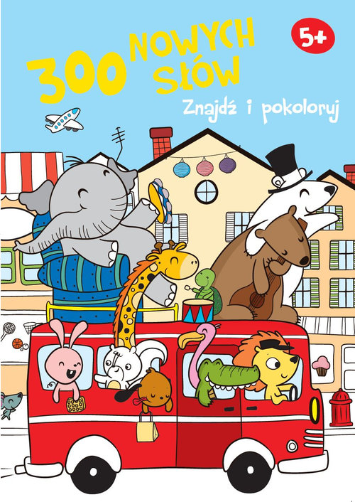 Image of 300 nowych słów Znajdź i pokoloruj 5+ niebieska