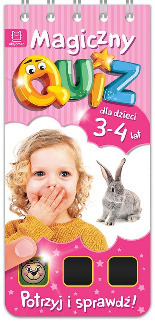 Image of Magiczny quiz dla dzieci 3-4 lata Różowy