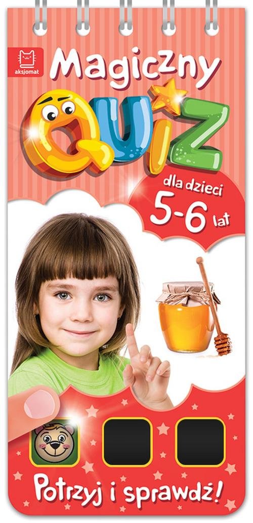 Image of Magiczny quiz dla dzieci 5-6 lat Czerwony