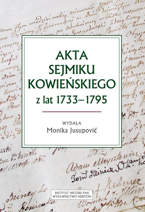 Image of Akta sejmiku kowieńskiego z lat 1733-1795