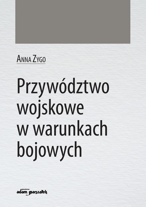 Image of Przywództwo wojskowe w warunkach bojowych