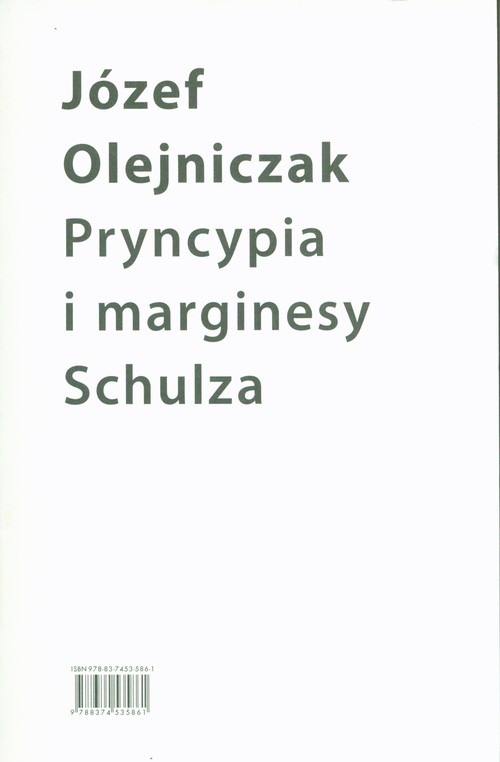 Image of Pryncypia i marginesy Schulza. Eseje