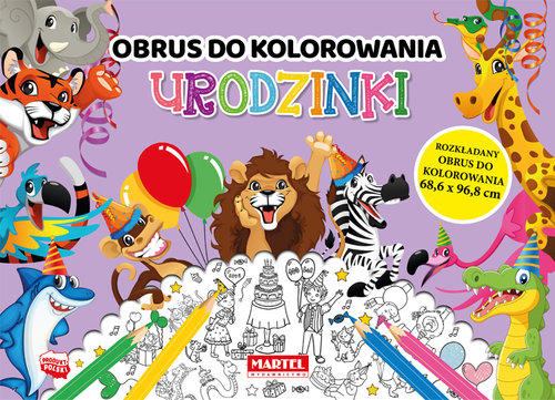 Image of Urodzinki - obrus do kolorowania
