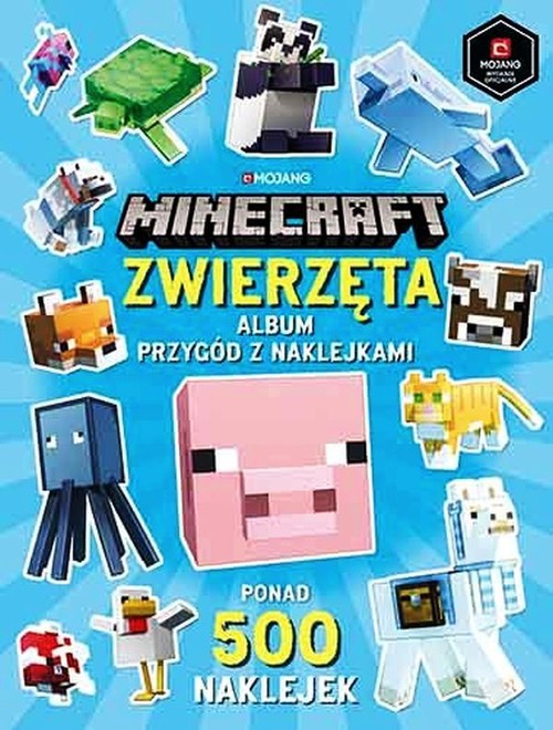Image of Minecraft Zwierzęta Album przygód z naklejkami ponad 500 naklejek