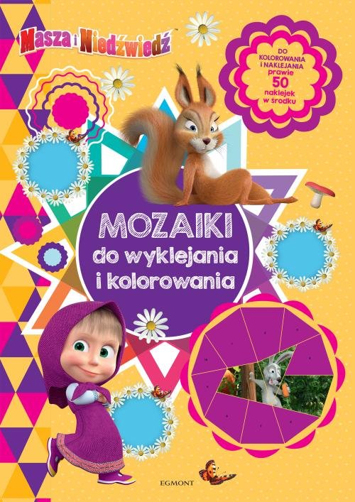Image of Masza i Niedźwiedź Mozaiki do wyklejania i kolorowania