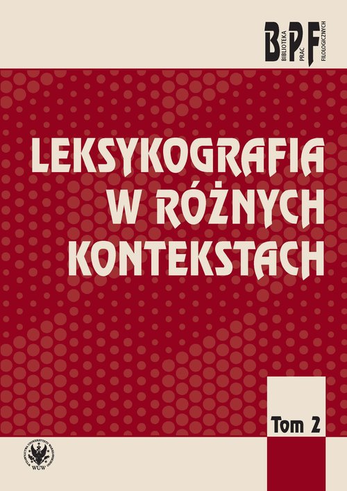 Image of Leksykografia w różnych kontekstach
