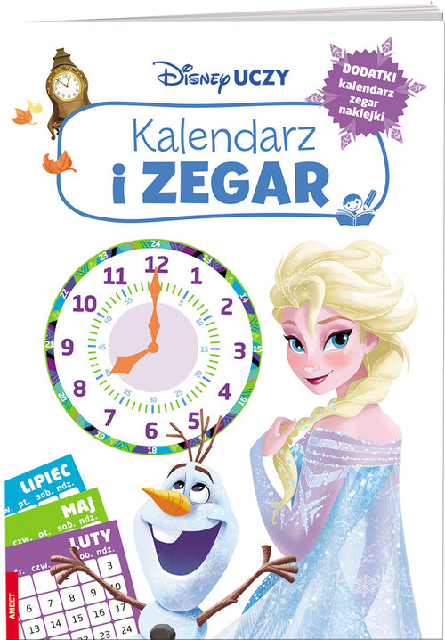Image of Disney uczy Kalendarz i zegar