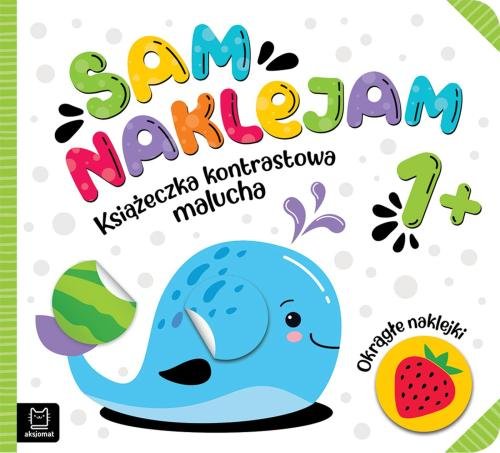 Image of Sam naklejam Książeczka kontrastowa malucha 1+ Okrągłe naklejki