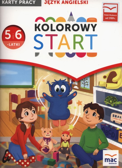 Image of Kolorowy start 5 i 6 - latki Język angielski Karty pracy Przedszkole