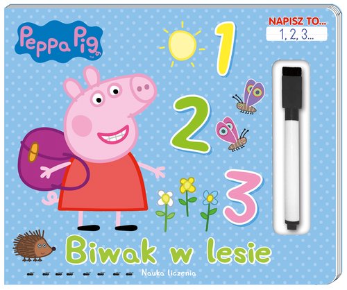 Image of Peppa Pig. Napisz to… 1,2,3... Biwak w lesie.