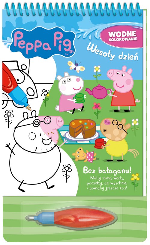 Image of Peppa Pig Wodne kolorowanie. Wesoły dzień.