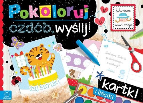 Image of Pokoloruj ozdób wyślij Kartki i liściki
