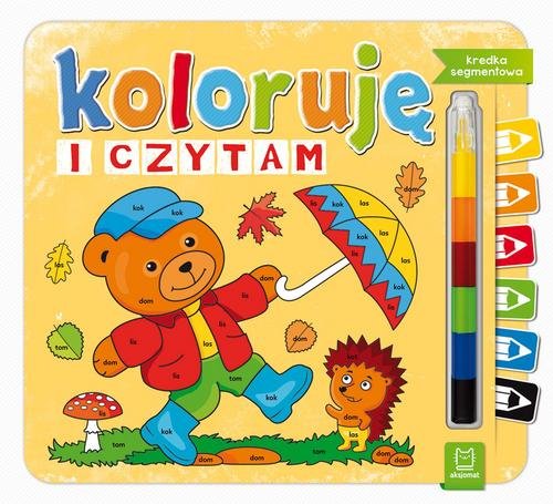 Image of Koloruję i czytam Kredka segmentowa