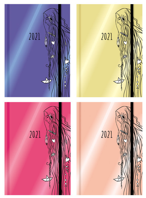 Image of Terminarz wyjątkowej dziewczyny 2021 mix kolorów