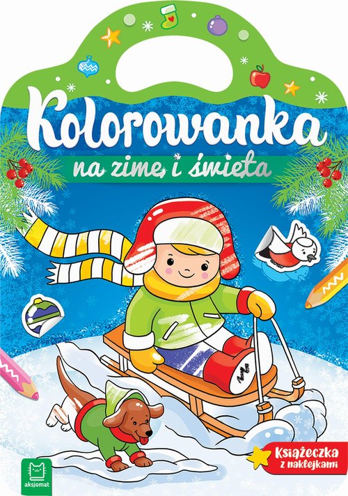 Image of Kolorowanka na zimę i święta. Książeczka z naklejkami