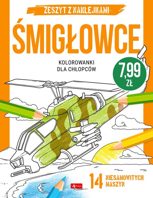 Image of Kolorowanki dla chłopców Śmigłowce