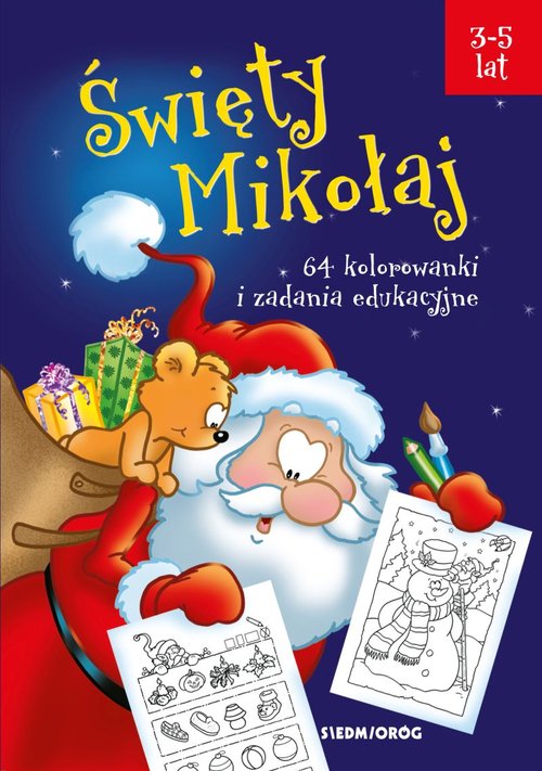 Image of Święty Mikołaj 64 kolorowanki i zadania edukacyjne