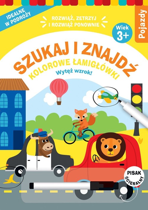 Image of Szukaj i znajdź Kolorowe łamigłówki Pojazdy