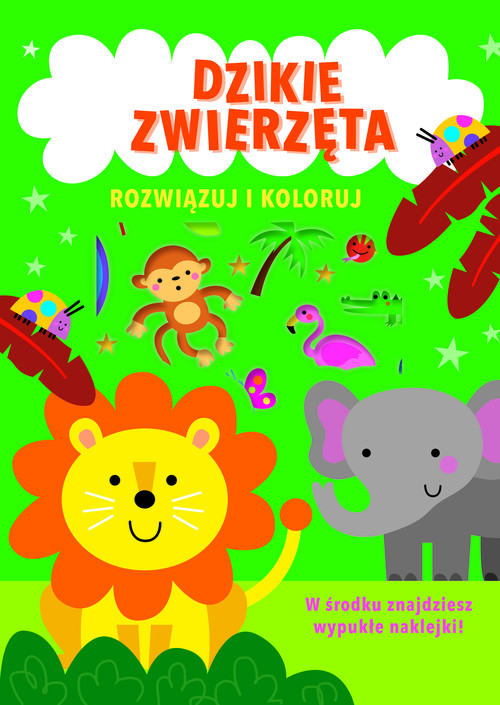 Image of Rozwiązuj i koloruj Dzikie zwierzęta