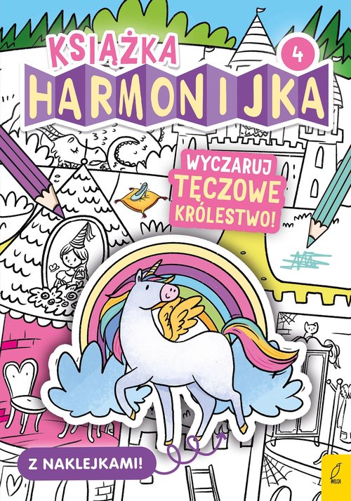 Image of Książka harmonijka 4 Wyczaruj tęczowe królestwo