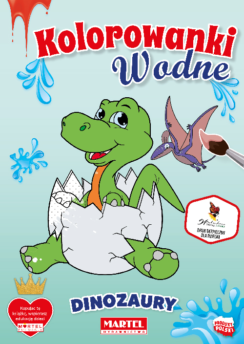 Image of Kolorowanka wodna Dinozaury