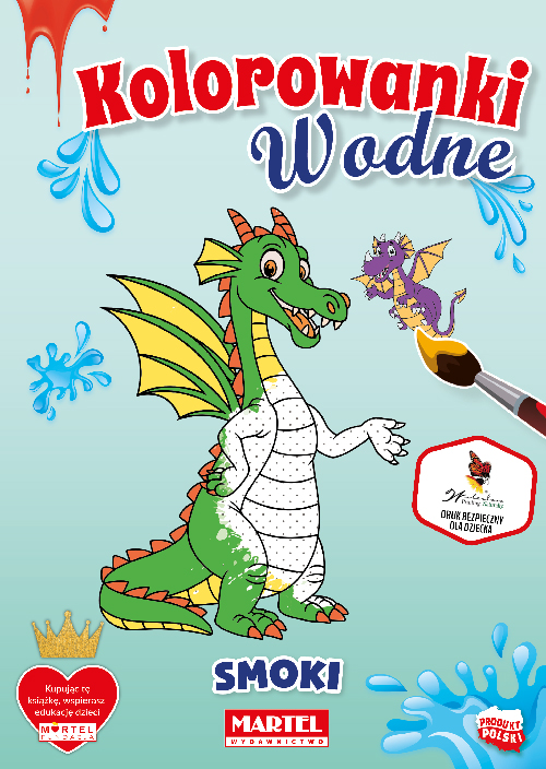 Image of Kolorowanka wodna Smoki