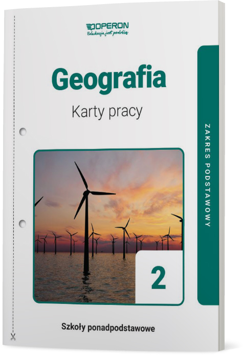Image of Geografia 2 Karty pracy Zakres podstawowy Szkoła ponadpodstawowa