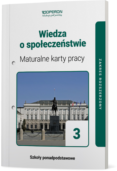 Image of Wiedza o społeczeństwie 3 Maturalne karty pracy Zakres rozszerzony Szkoła ponadpodstawowa