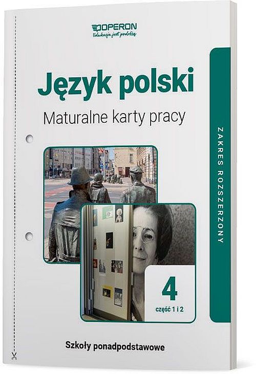 Image of Język polski 4 Maturalne karty pracy Część 1 i 2 Zakres rozszerzony Szkoła ponadpodstawowa