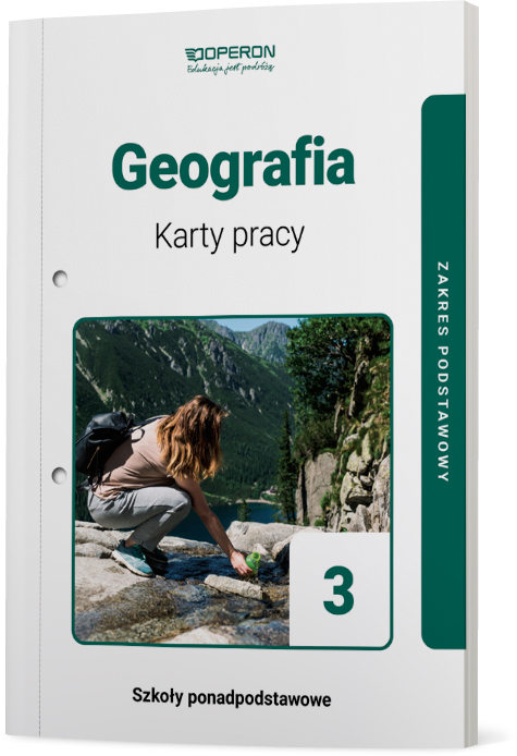 Image of Geografia 3 Karty pracy Zakres podstawowy Szkoła ponadpodstawowa