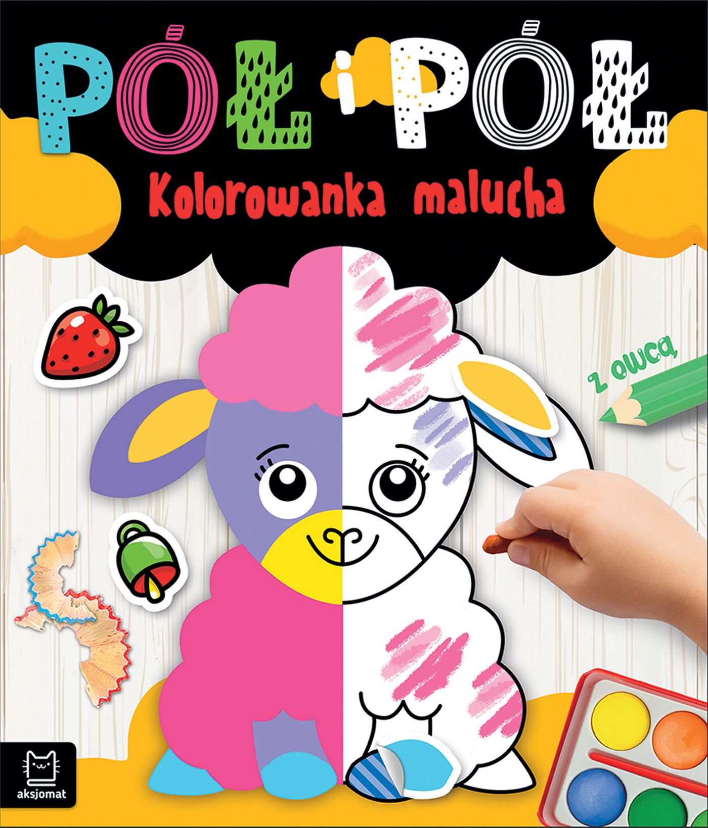 Image of Pół i pół. Kolorowanka malucha z owcą