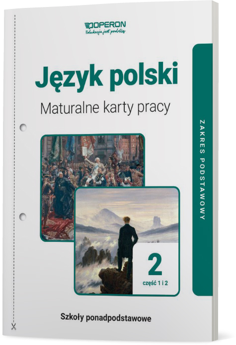 Image of Język polski 2 Maturalne karty pracy Część 1 i 2 Zakres podstawowy Szkoła ponadpodstawowa