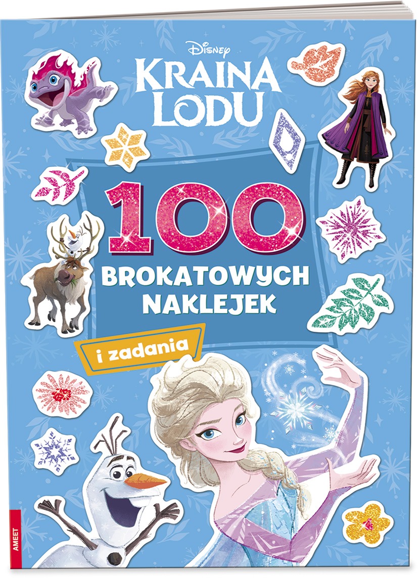 Image of Kraina lodu 100 brokatowych naklejek