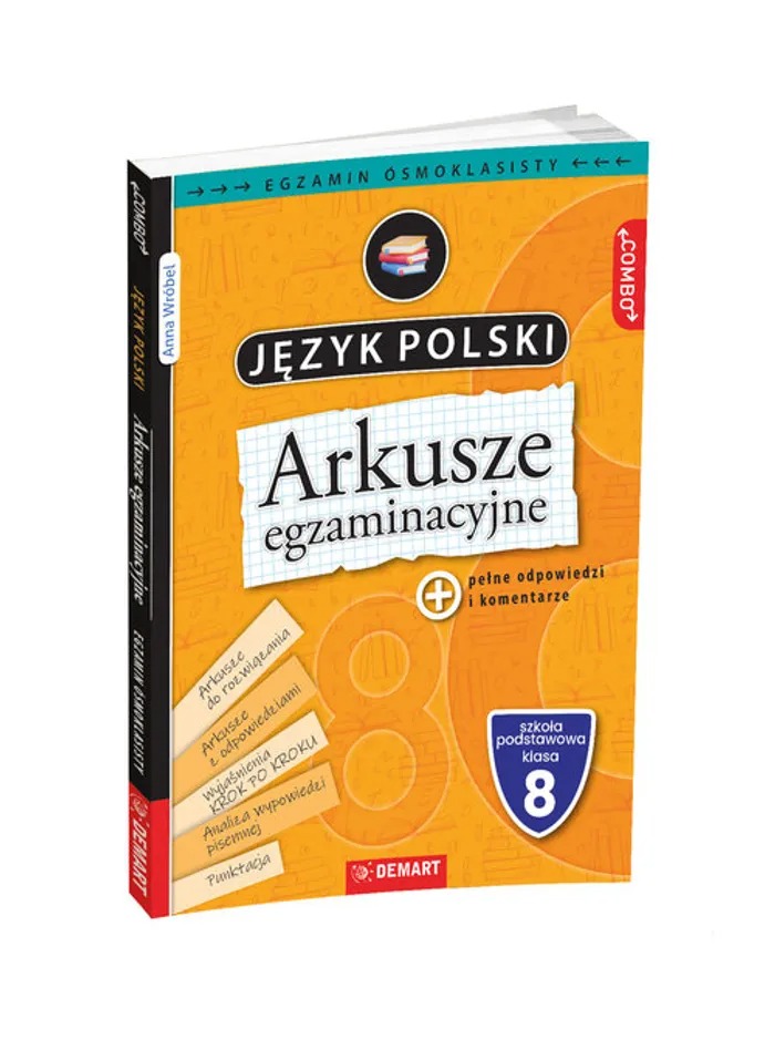 Image of Arkusze egzaminacyjne z j. polskiego dla 8-klasisty