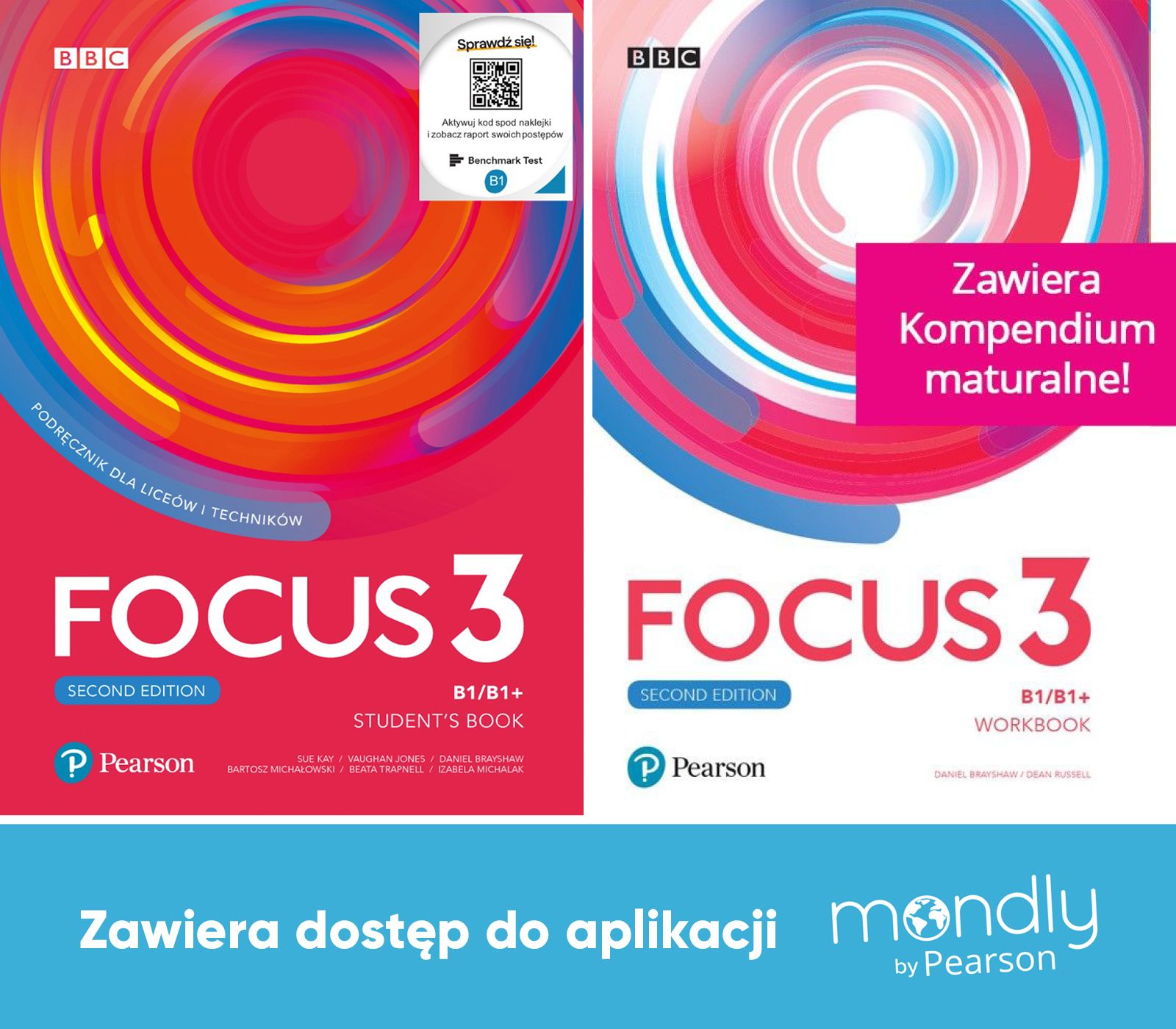 Image of Focus Second Edition 3 Podręcznik + ćwiczenia + kod Mondly
