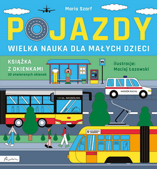 Image of Pojazdy Wielka nauka dla małych dzieci Książka z okienkami