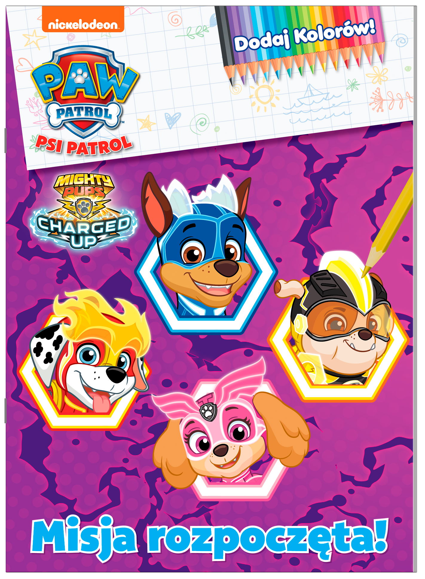 Image of Psi Patrol Dodaj kolorów! Barwne przygody piesków