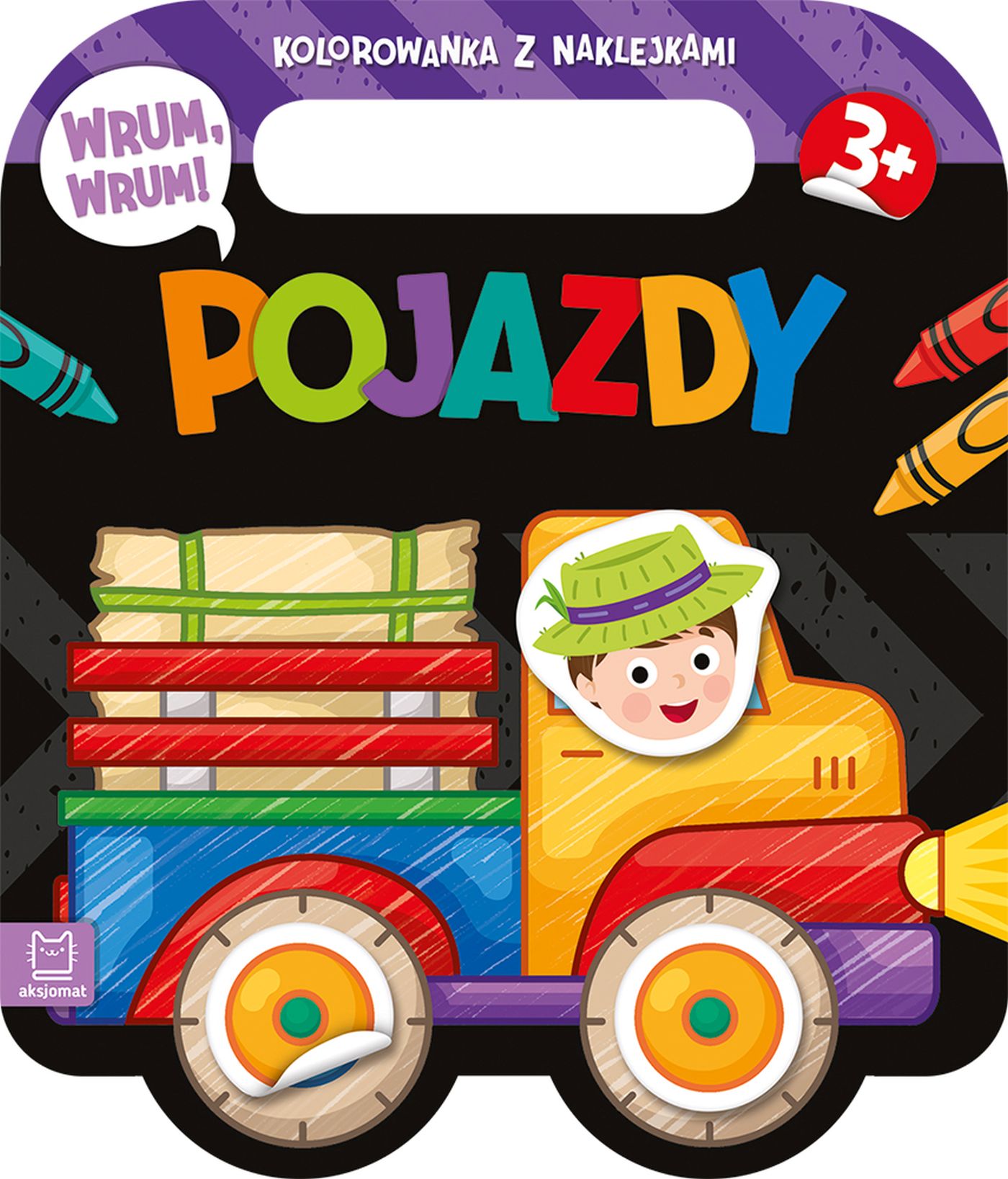 Image of Wrum, wrum! Pojazdy. Kolorowanka z naklejkami