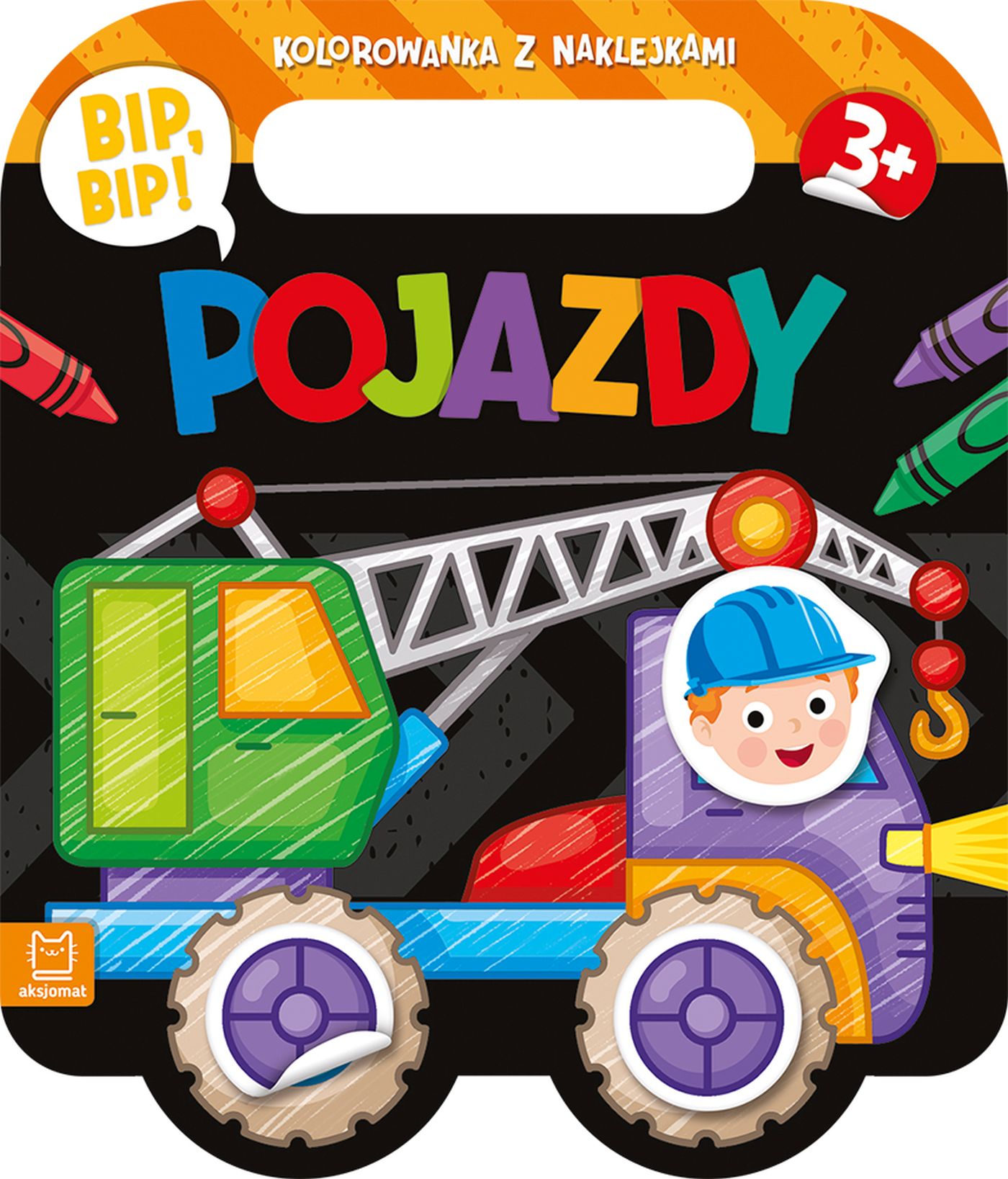 Image of Bip, bip! Pojazdy. Kolorowanka z naklejkami