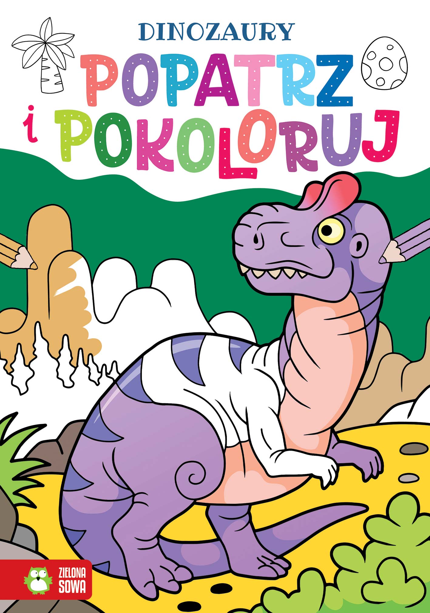 Image of Dinozaury. Popatrz i pokoloruj