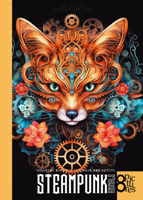 Image of Kolorowanka A4 Steampunk Lis