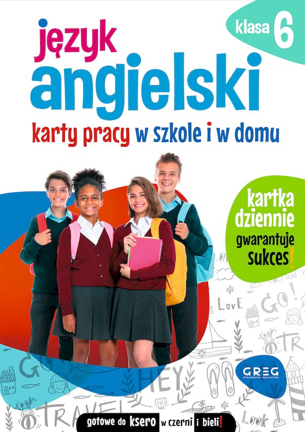 Image of Język angielski. Karty pracy w szkole i w domu. Klasa 6